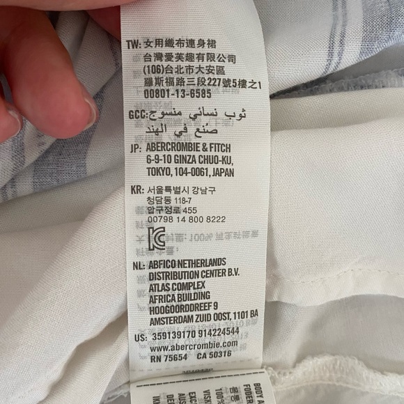 Hollister Blue & White Striped Skater Dress - Picture 14 of 14